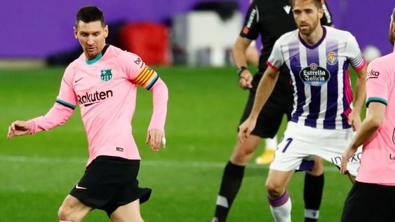 Messi ante el Valladolid tiene la chance de superar a Pelé y su récord de goles en un mismo club. / Gentileza.