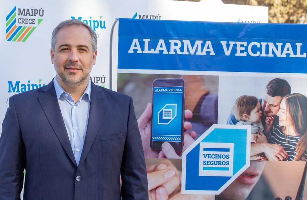 Stevanato colocará alarmas comunitarias en 100 barrios de Maipú