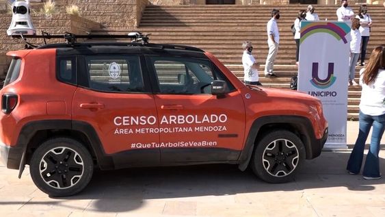 Inicio. El equipo móvil utilizado para llevar adelante el censo del arbolado público fue presentado a fines del año pasado. Foto: José Gutiérrez / Los Andes.