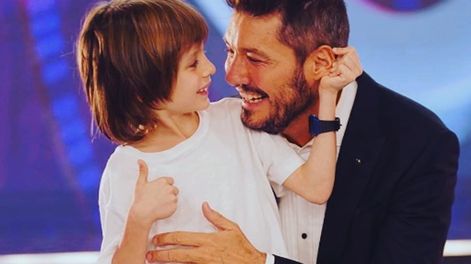 El famoso conductor de televisión con su hijo Lorenzo / Gentileza