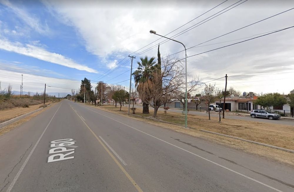 El incidente ocurrió sobre ruta 50, a la altura del barrio Virgen del Pilar.