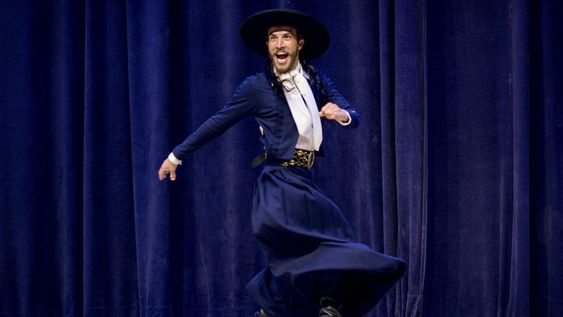 Marcos, el mendocino que combina su actividad ferroviaria con el folclore y es campeón nacional de malambo. Foto: Gentileza Julia Vidal