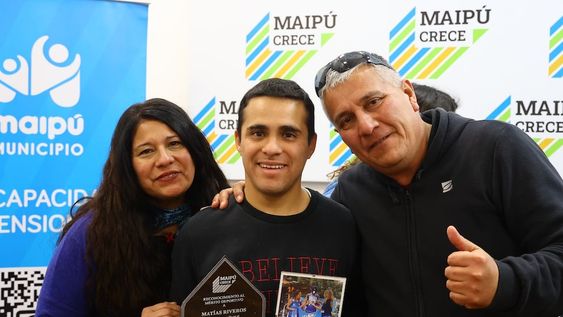 Maipú reconoció a Matías Riveros, un laureado deportista