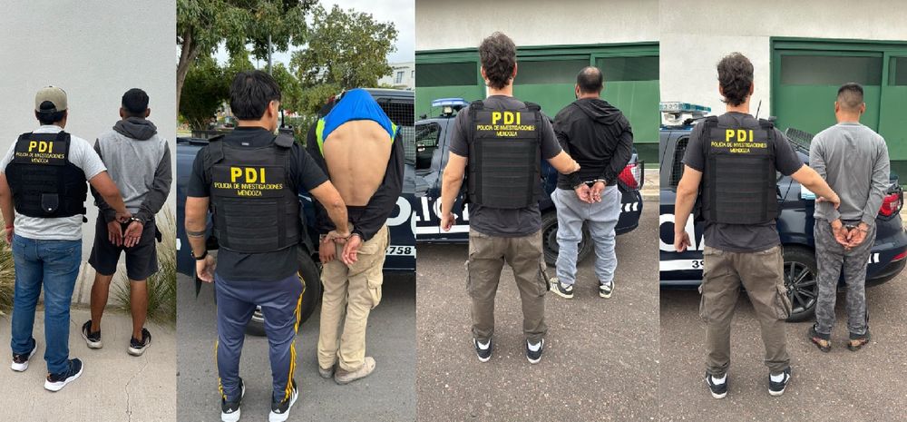 Los primeros cuatro detenidos tras la persecución en el barrio Fuchs de Godoy Cruz