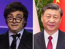 Javier Milei y el presidente de China. Javier Milei y el presidente de China.