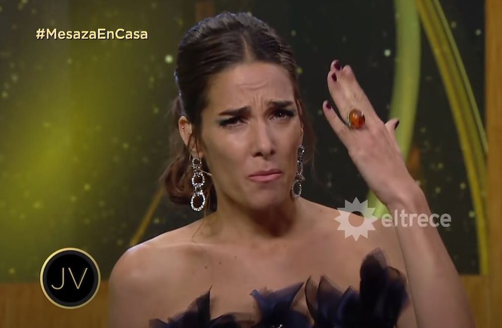 Juana Viale y su llanto desconsolado por la muerte de Victoria Céspedes (El Trece)
