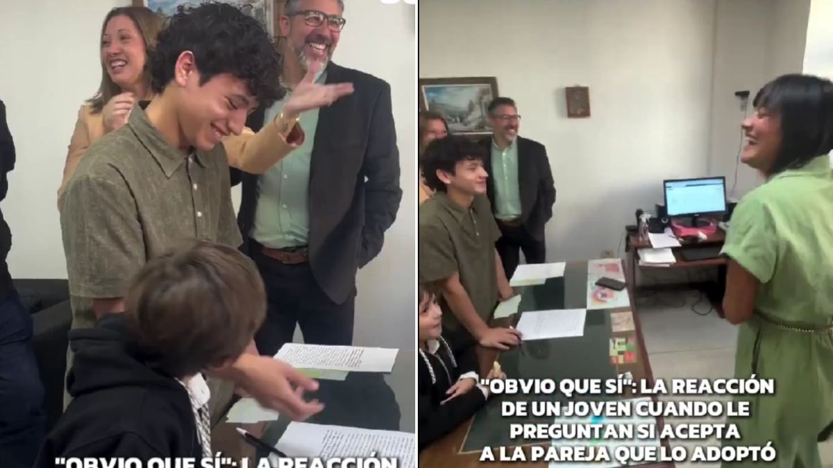 Tiene 15 años, una familia de San Luis lo adoptó y la reacción de la jueza conmovió a todos: el video viral