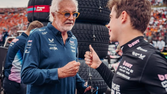 Flavio Briatore y Franco Colapinto