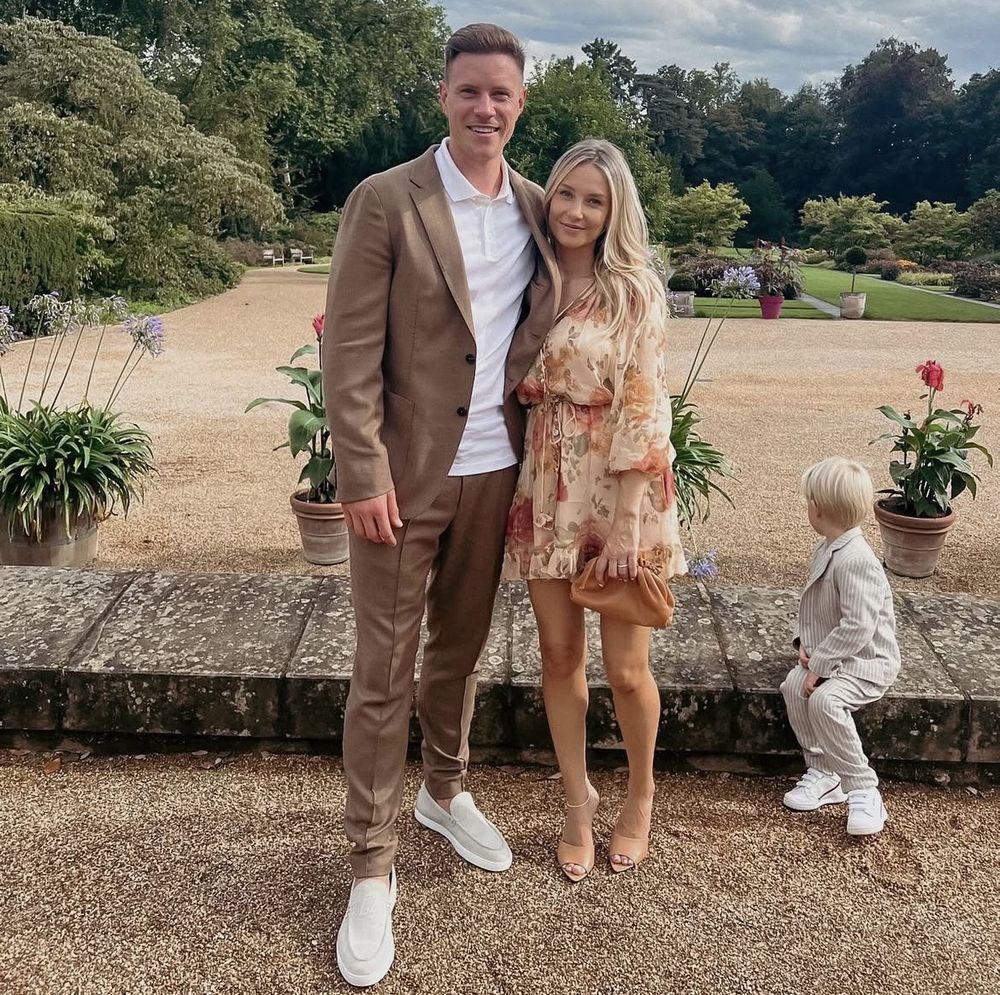 Ter Stegen y Daniela Jehle