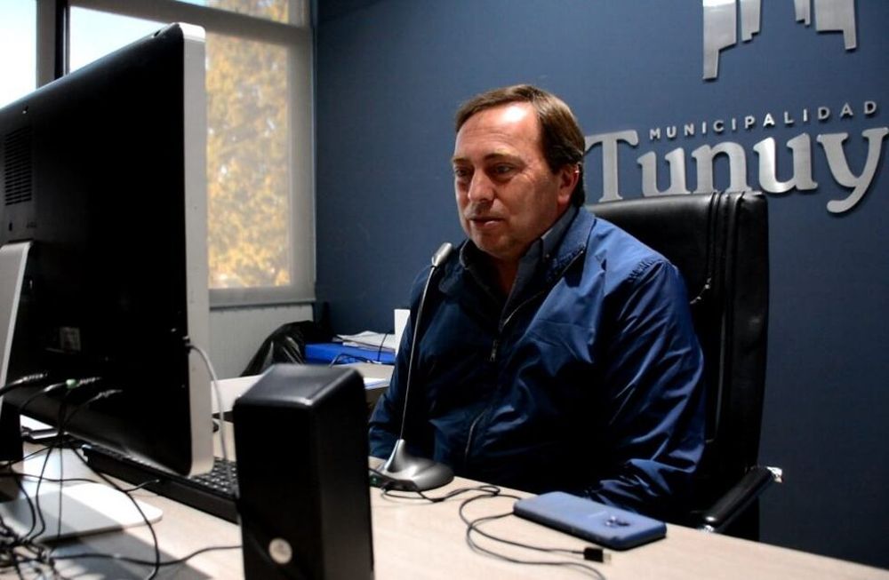 Martín Aveiro cuando era intentente de Tunuyán. Archivo Los Andes.&nbsp;