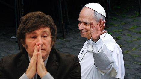 Javier Milei y el papa León XIV