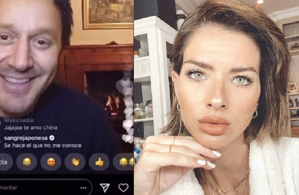 La China Suárez intervino en un vivo de Vicuña y lo desconcentró: “Se hace el que no me conoce”