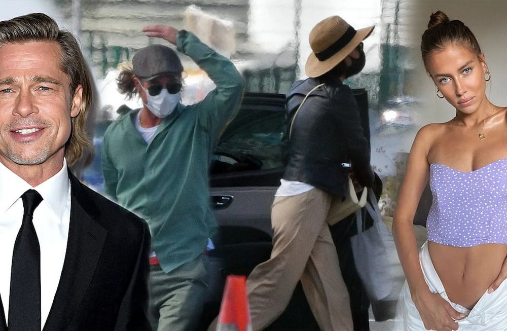 Las fotos que confirman el romance de Brad Pitt y Nicole Poturalski