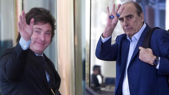 Javier Milei junto a Guillermo Francos. Javier Milei junto a Guillermo Francos.