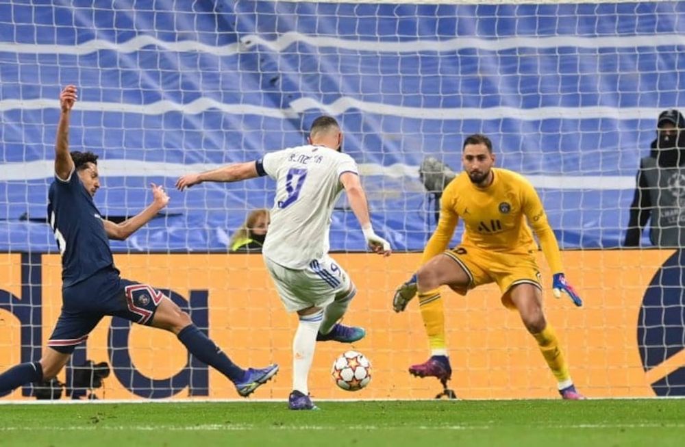 El arquero italiano no resolvió bien ante la presión y fue el principal culpable de que el Merengue establezca el primer gol de la épica remontada./ Gentileza