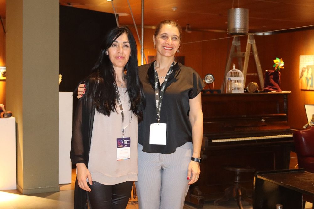 Marita Ahumada and Alejandra Jerez at ASAGAI's 50th anniversary celebration