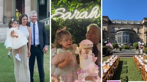 Los Andes | El cumpleaños de 2 años de Sarah Burlando en el Palacio Sans Souci. Gentileza Instagram.