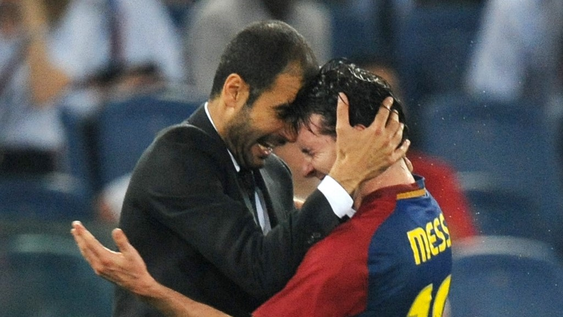 Pep Guardiola y Lionel Messi compartieron momentos únicos en el Barcelona
