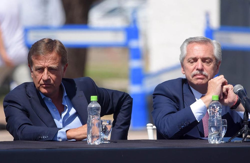 Otra vez el presidente de la Nación Alberto Fernández enfrentado al gobernador Rodolfo Suárez. Esta vez, por la construcción de casas en Mendoza.Foto: Claudio Gutiérrez Los Andes