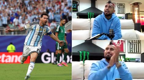 Los Andes | Arturo Vidal se rindió ante Messi tras su hat trick ante Argelia: Es de otro planeta
