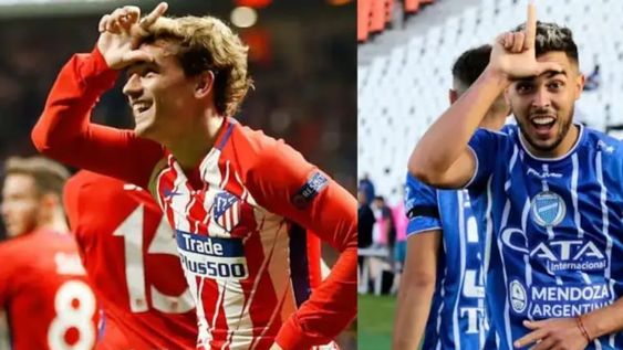 El francés publicó, en su Instagram, el tanto de penal que metió el jugador del Tomba el último fin de semana ante Estudiantes de La Plata. / Gentileza.