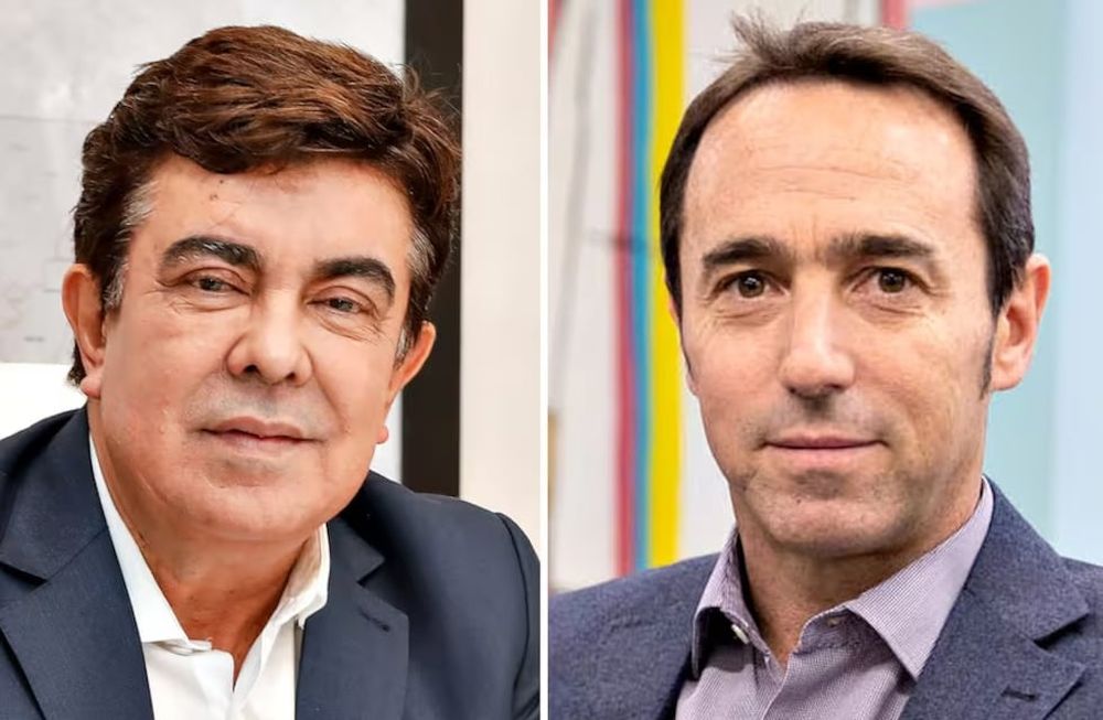 El intendente de La Matanza, Fernando Espinoza y el CEO y fundador de Mercado Libre, Marcos Galperin.