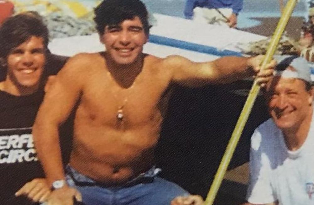 La vez que Maradona volcó en una lancha con un piloto de Turismo Carretera