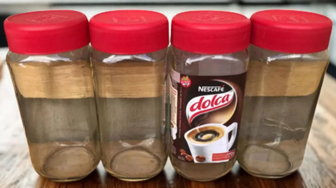 no tires los frascos de cafe vacios, tenes un tesoro en casa: 9 ideas para darles una nueva vida