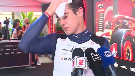 El lamento de Franco Colapinto por radio tras clasificar 12° / Captura de video ESPN