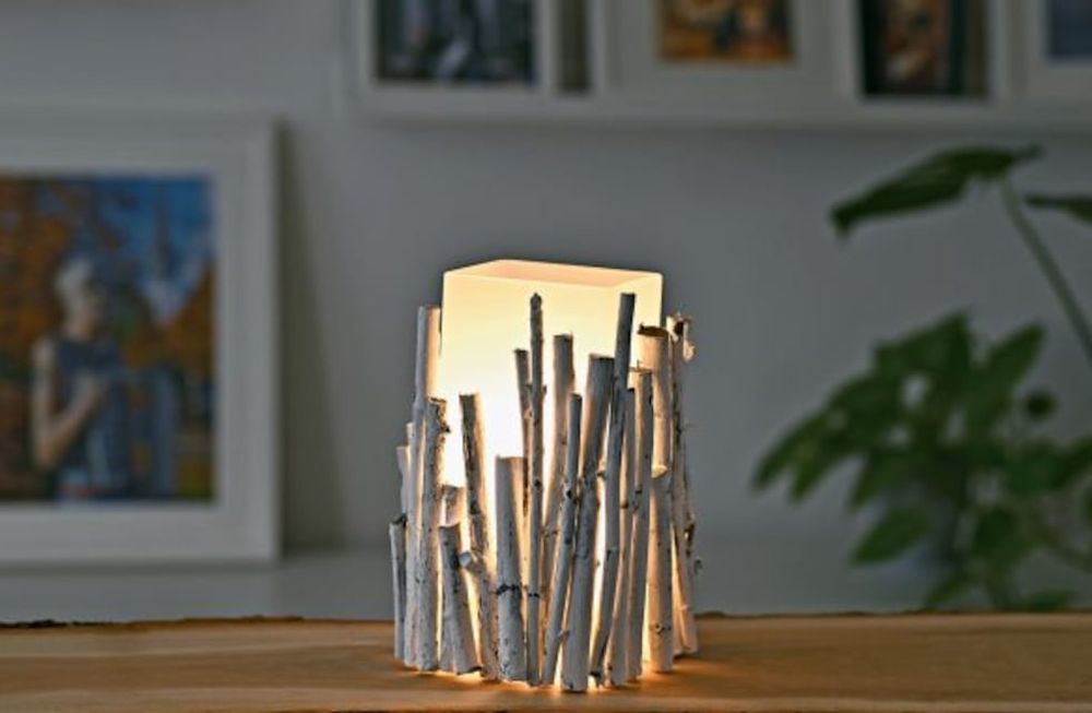 Cómo hacer una bonita y original lámpara de ramas