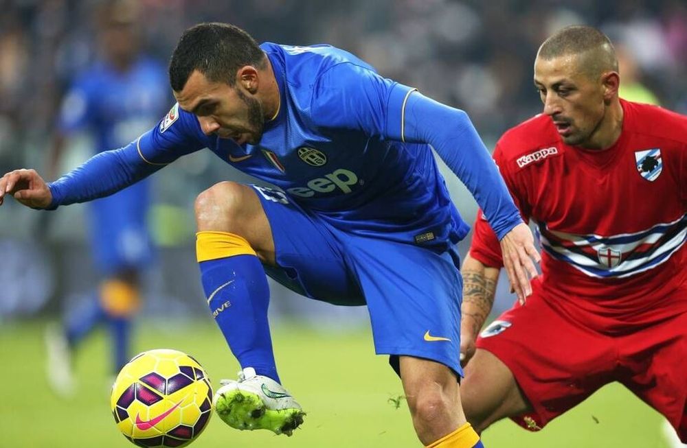 La Juventus de Tevez empató ante el Sampdoria de Romero