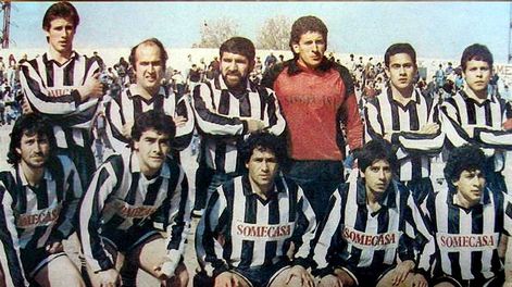 Gustavo Mezzabotta, en un Gimnasia histórico.