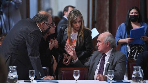 Los Andes | Juliana Di Tullio y Oscar Parrilli, del flamante bloque Unidad Ciudadana, alineado a Cristina Kirchner. / Foto: Comunicación Senado