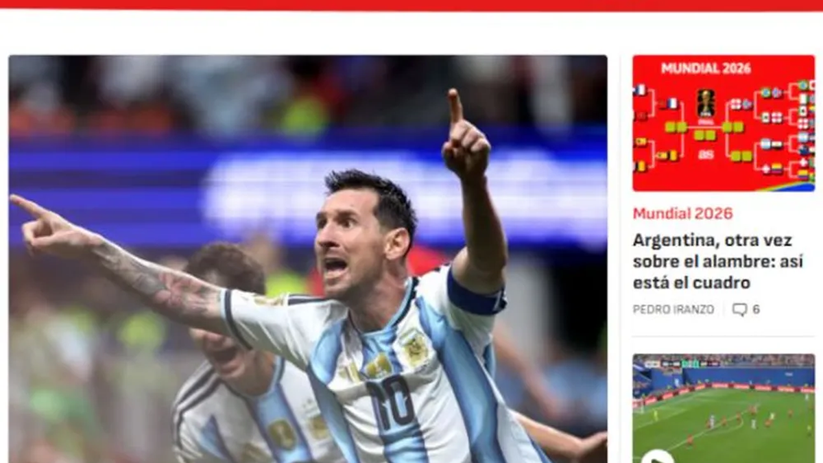 La prensa mundial se rinde ante la remontada "faraónica" de Argentina en el Mundial 2026