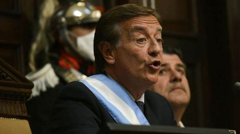 Los Andes | Mendoza 01 de mayo de 2022Apertura de Sesiones Ordinarias en la Legislatura.Gobernador de la provincia Rodolfo SuarezFoto: Orlando Pelichotti / Los Andes