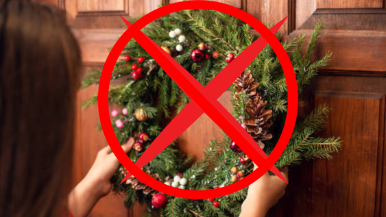 El fin de las coronas navideñas en esta Navidad 2025.