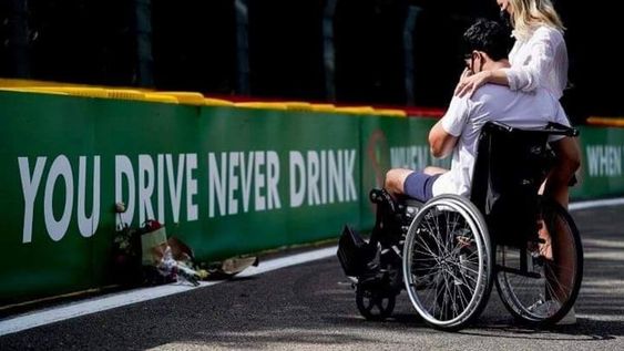 La foto de Correa en el lugar del accidente con Hubert