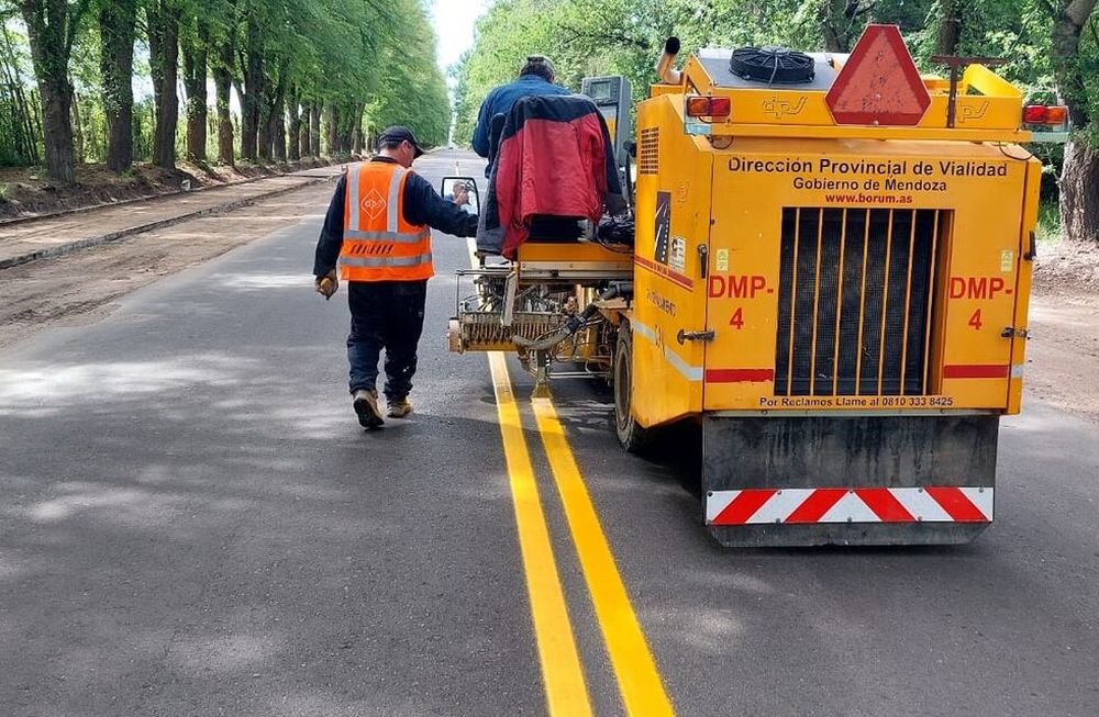 Mas de 15 rutas y caminos del Valle de Uco fueron pintados y demarcados en 2023