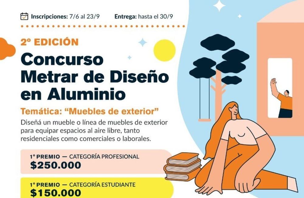 Entrega de trabajos del Concurso Metrar de Diseño en Aluminio hasta el 30 de setiembre