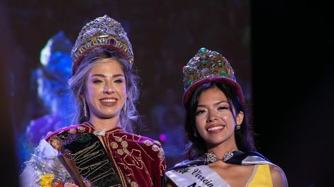 Ingrid Holzbach es la nueva reina departamental de Malargüe. Solange Gerez, de Ciudad, es su virreina. Foto: Gobierno de Mendoza