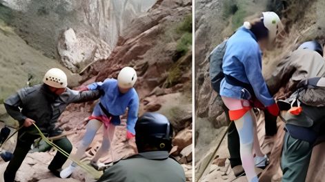 Tunuyán: asistieron a una madre y su hija que no podían bajar de una montaña.