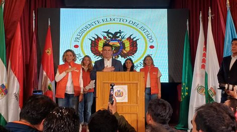 El presidente electo en Bolivia, Rodrigo Paz.