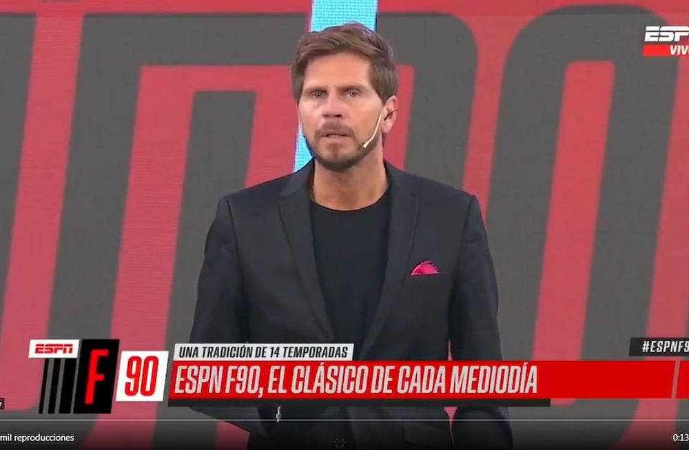 Sebastián Vignolo, una vez más, muy duro con el presente de Boca. / Gentileza.