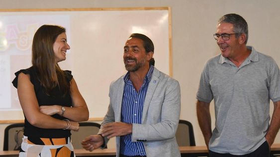 Giancarlo Spinetta titular del nuevo organismo de la ovalada y el Subsecretario Federico Chiapetta.