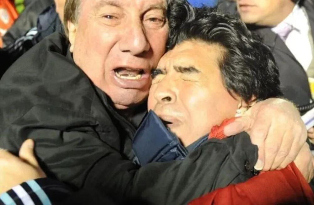 Carlos Bilardo y Diego Maradona, una dupla histórica de la Selección Argentina.