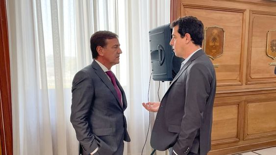 Rodolfo Suárez y Eduardo De Pedro. Prensa Gobierno