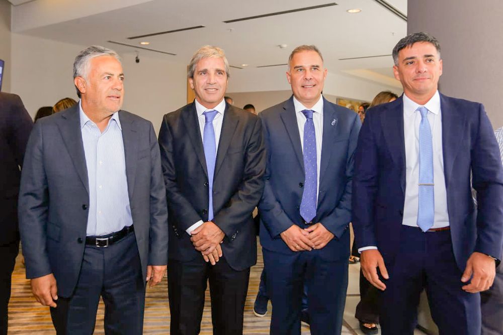 Cornejo, Caputo, Clément y Calvente, antes de la apertura.