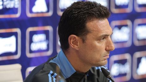 Los Andes | Lionel Scaloni habló en conferencia de prensa. / Gentileza.