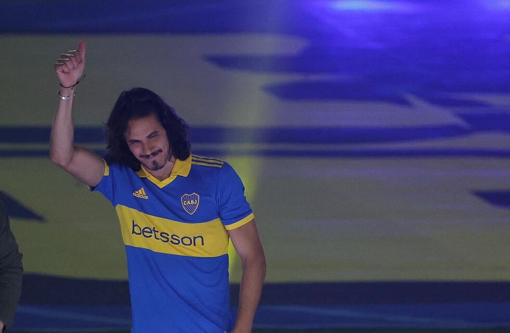 Boca presentó a Edinson Cavani / EFE.