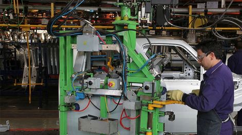 PLANTA PACHECO DE FORD ARGENTINA. LINEAS DE PRODUCCION. FABRICA AUTOMOTRIZ.GENTILEZA FORDFABRICA DE AUTOS